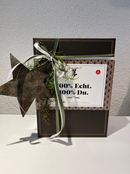 Geschenkset „100% Echt. 100% Du.“ – Stilvoll und natürlich