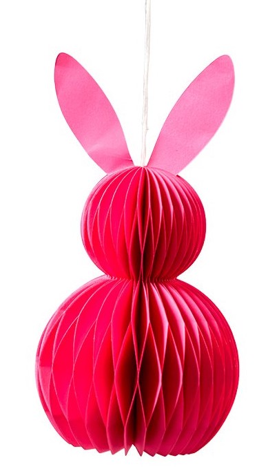 Papierhase lila oder pink