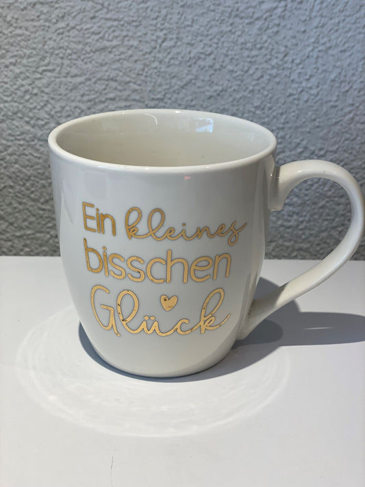 Keramiktasse Ein kleines bisschen Glück