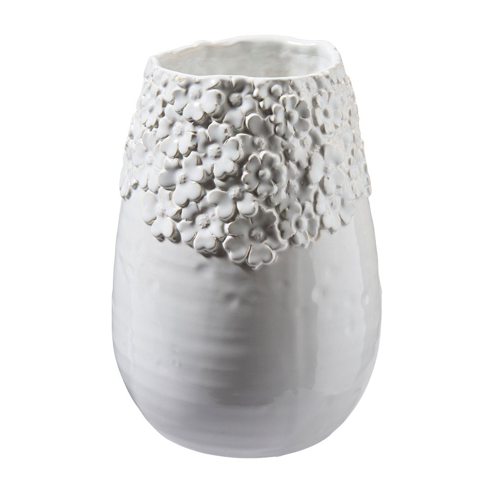 Vase mit Blumenrand